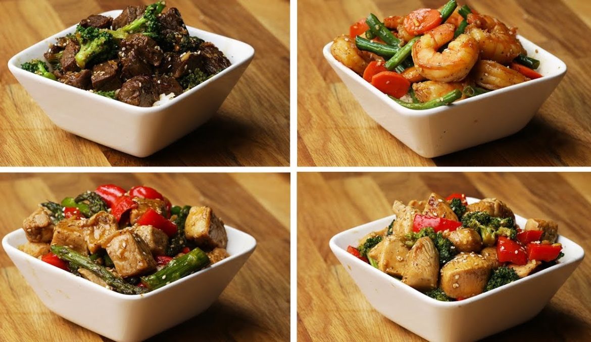 4-Ways-One-Pan-Stir-Fry One-Pan Stir-Fry 4 Ways
