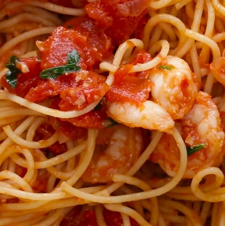 garlic tomato shrimp pasta