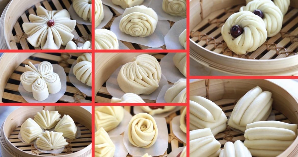 how to shape steamed bun(8ways)