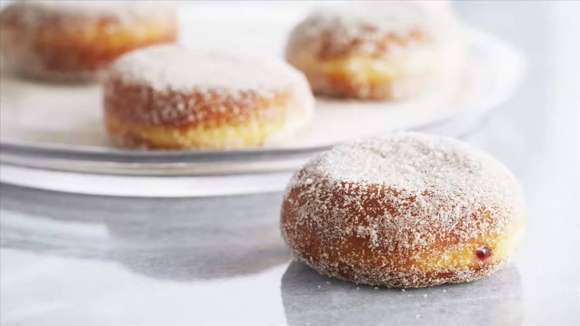 AMAZING Raspberry Jelly Donuts (Made by Anna Olson)