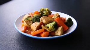 Chicken within vegetables