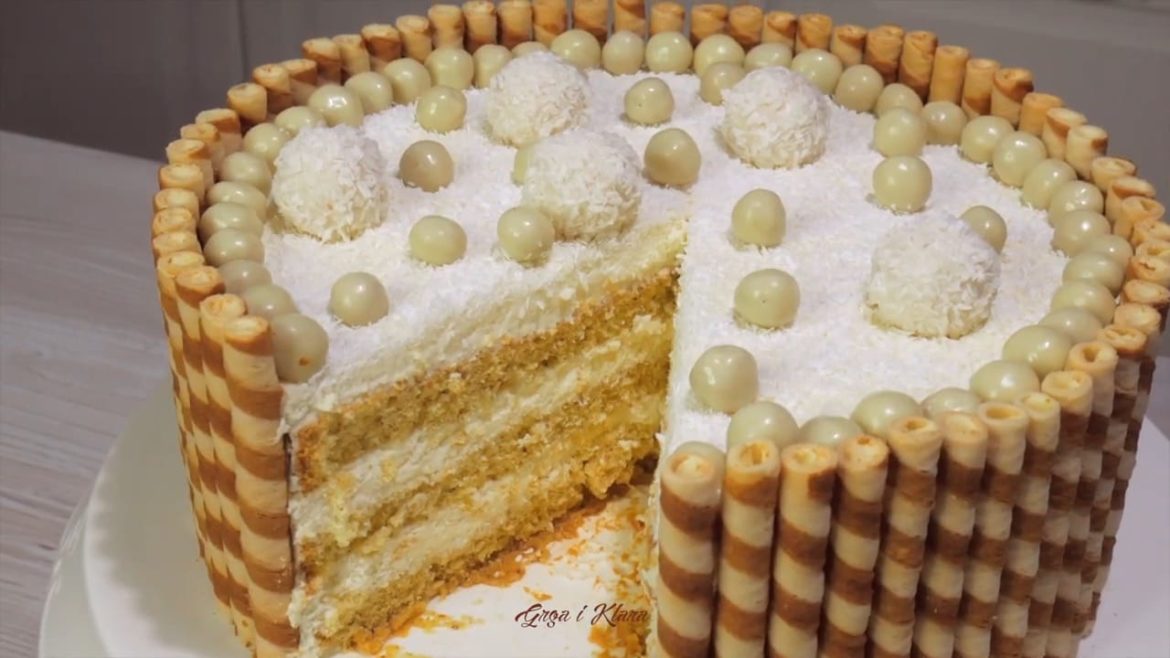 AMAZING RAFFAELLO CAKE