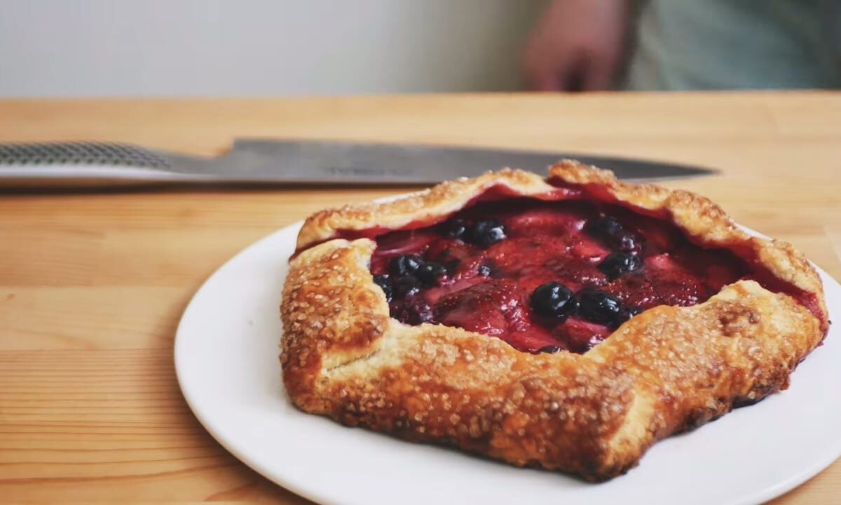 French Style Strawberry & Blueberry Galette
