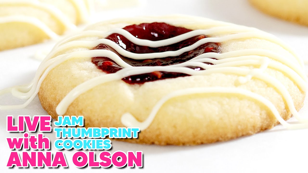 Anna Olson Teaches You How To Make Thumbprint Cookies Book Recipes