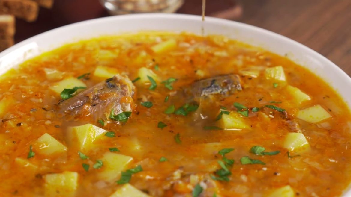 Tasty-Canned-Fish-Soup-In-30-Minutes-QUICK-and-EASY-MEAL Tasty Canned Fish Soup In 30 Minutes. QUICK & EASY MEAL