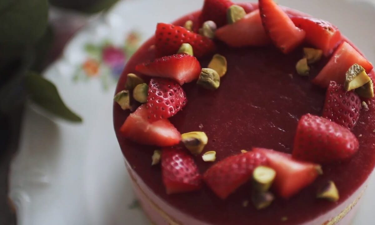 Strawberry mousse