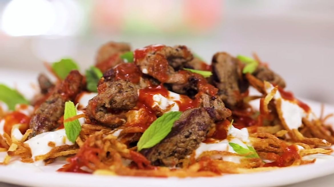 Turkish çökertme kebabi