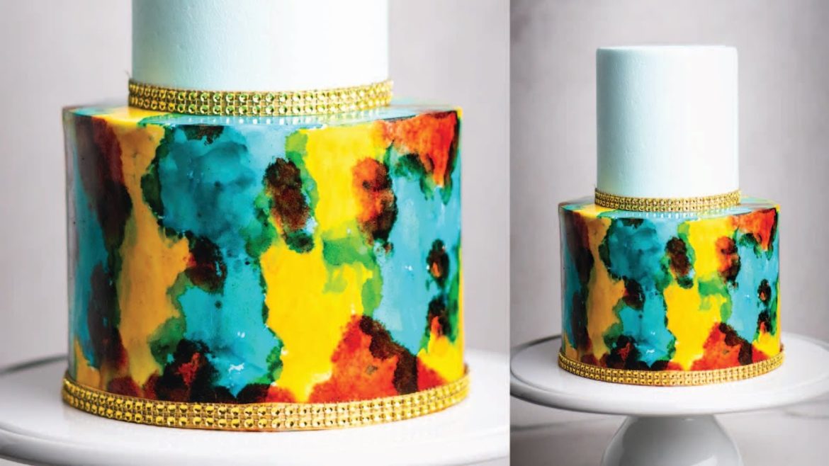 Fun and Easy Watercolor Style Cake