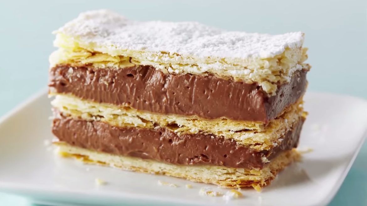 Professional Baker Teaches You How To Make CHOCOLATE NAPOLEON! 00-00-00 Professional Baker Teaches You How To Make CHOCOLATE NAPOLEON