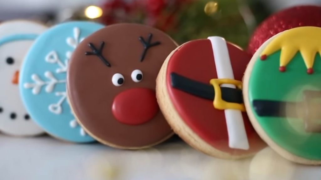 Beginner Christmas Cookies (Santa, Rudolph, Gingerbread, Snowman & Snowflake)