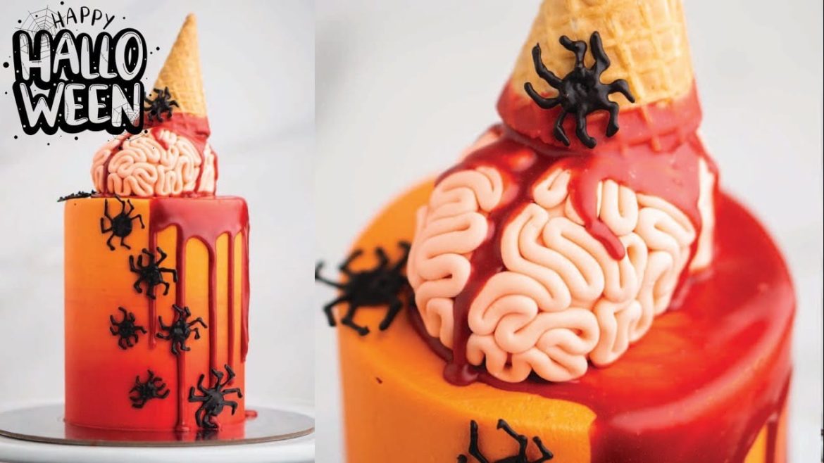How-to-Make-an-Ice-Cream-Dripping-Brain-Cake