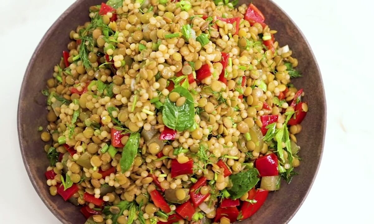 RAINBOW Salad w/LENTIL & COUSCOUS