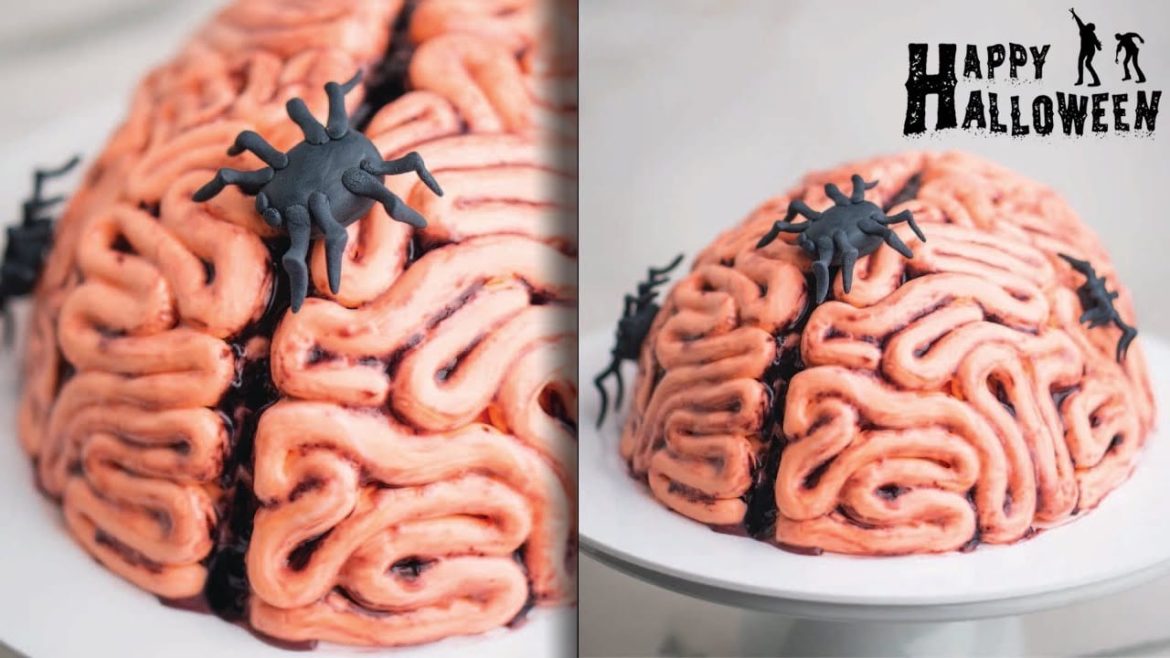 Try Not to Puke- How to Make Brain Cake for Halloween