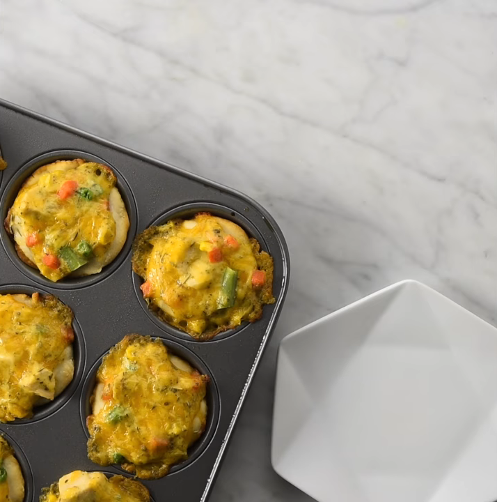 Chicken Pot Pie Cupcakes