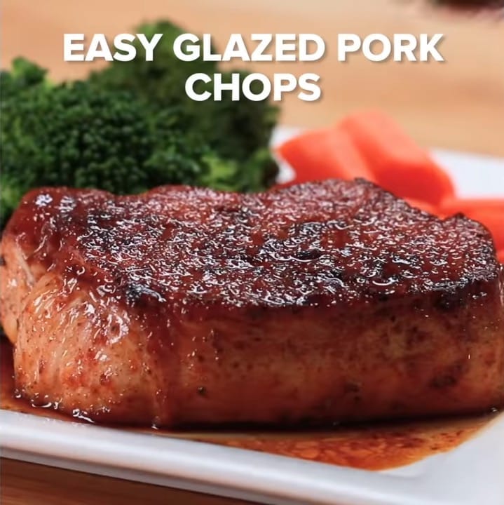 Easy glazed pork chops