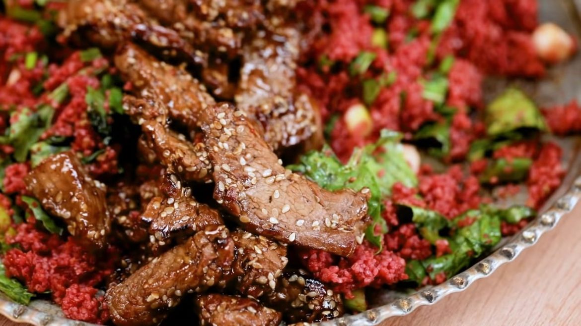 BEETROOT KISIR with DELICIOUS MEAT