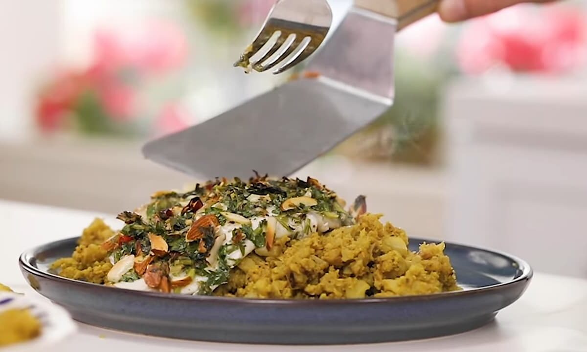 Fish (Green seabass & Cauliflower Pilav)