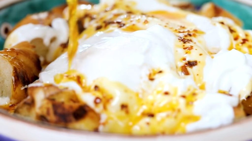 ÇILBIR World Famous Turkish Poached Eggs with Garlic Yoghurt