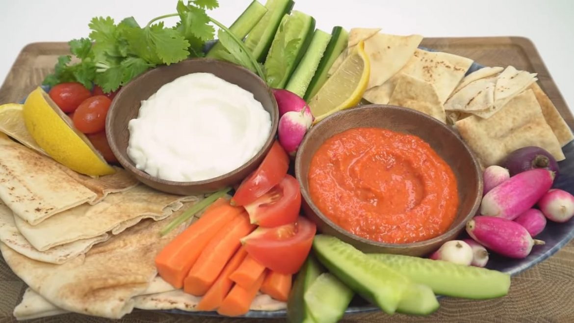 Fluffy Lebanese garlic sauce and Middle Eastern spicy chilli sauce Two legendary condiments Fluffy Lebanese garlic sauce and Middle Eastern spicy chilli sauce Two legendary condiments