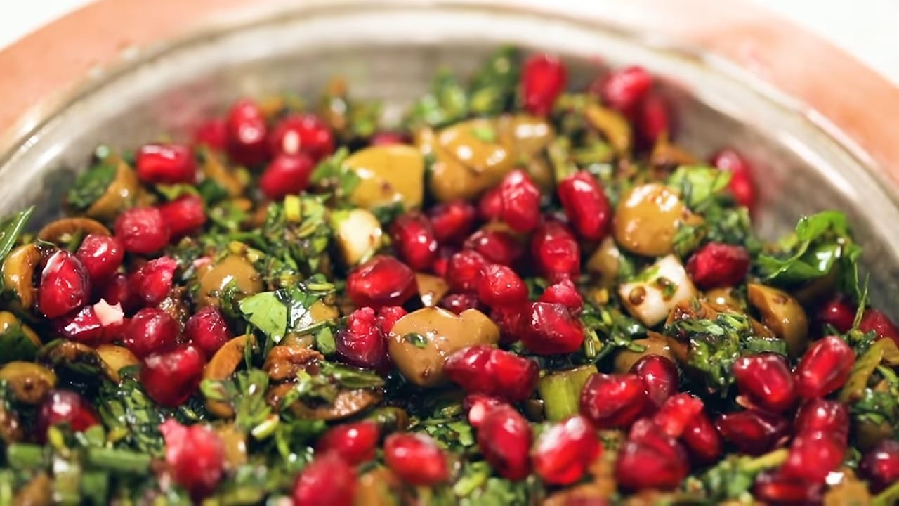 Green Olive Salad Zeytin Öfelemesi