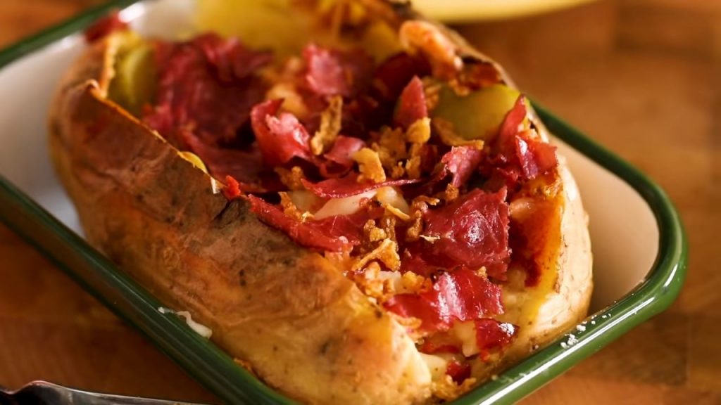 How To Make Kumpir Turkish Version Humble Baked Potato Recipe With A Special Cooking Technique