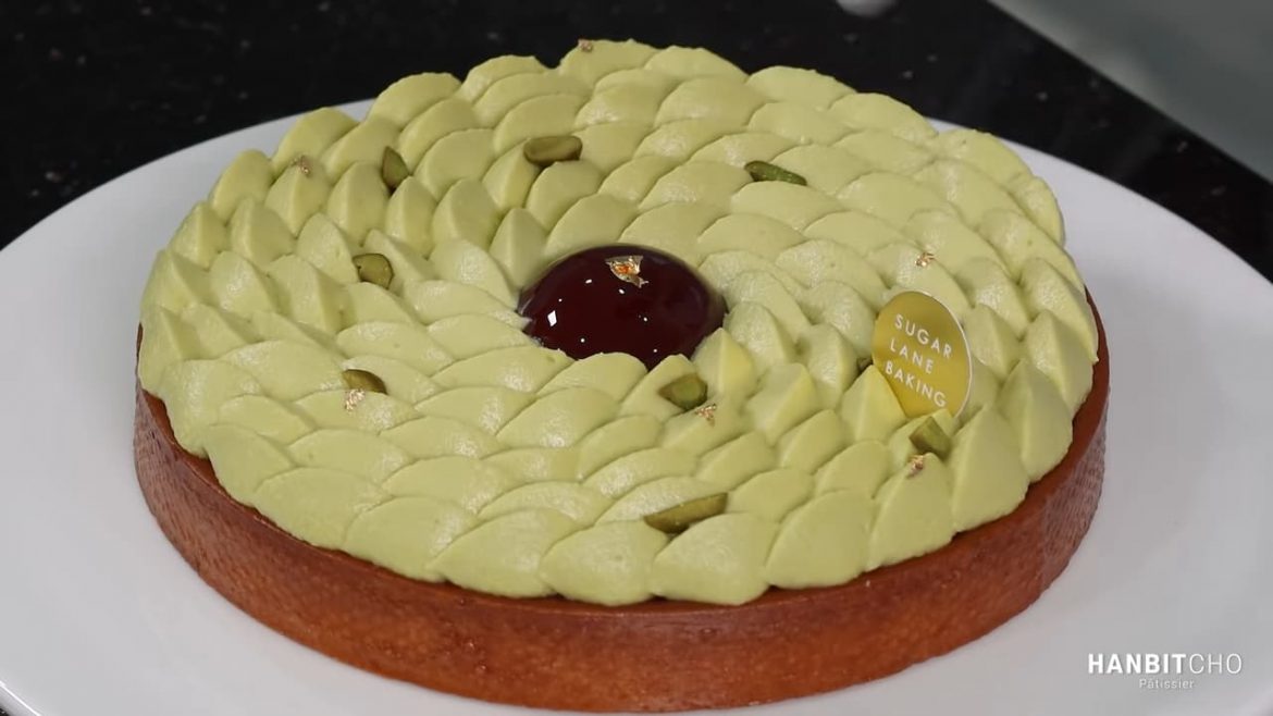 Pistachio Cherry Tart Hanbits Signature dessert Pistachio Cherry Tart Hanbits Signature dessert