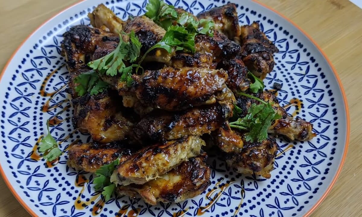Sticky Pomegranate Chicken Wings