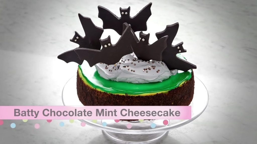 Batty chocolate Mint cheesecake - Made by Anna Olson 7 Batty chocolate Mint cheesecake