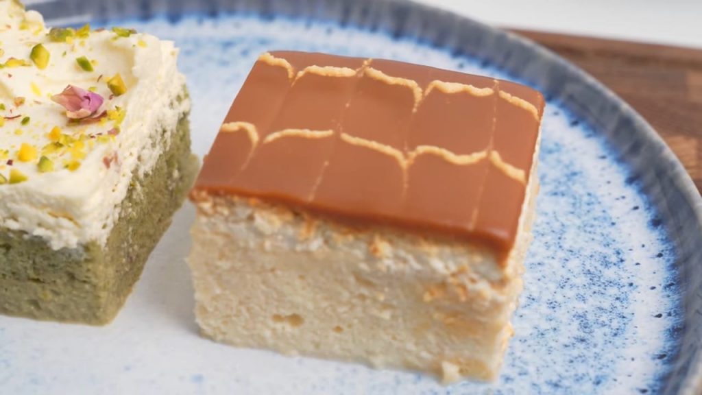Caramel Pistachio Turkish Milk Cakes Trileçe