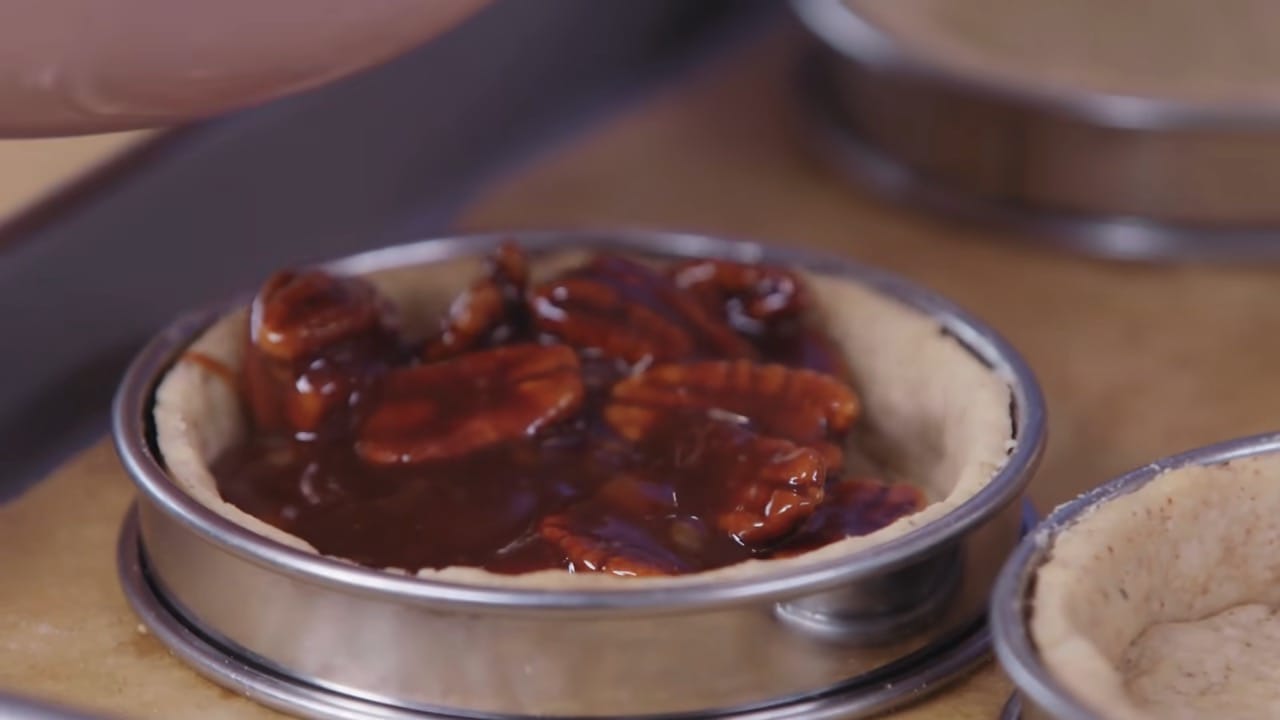 Chocolate Pecan Caramel Tarts