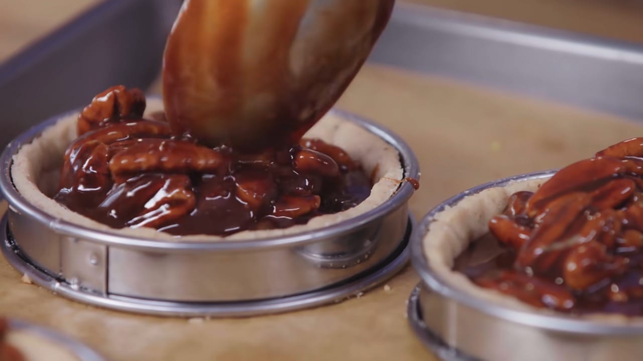 Chocolate Pecan Caramel Tarts