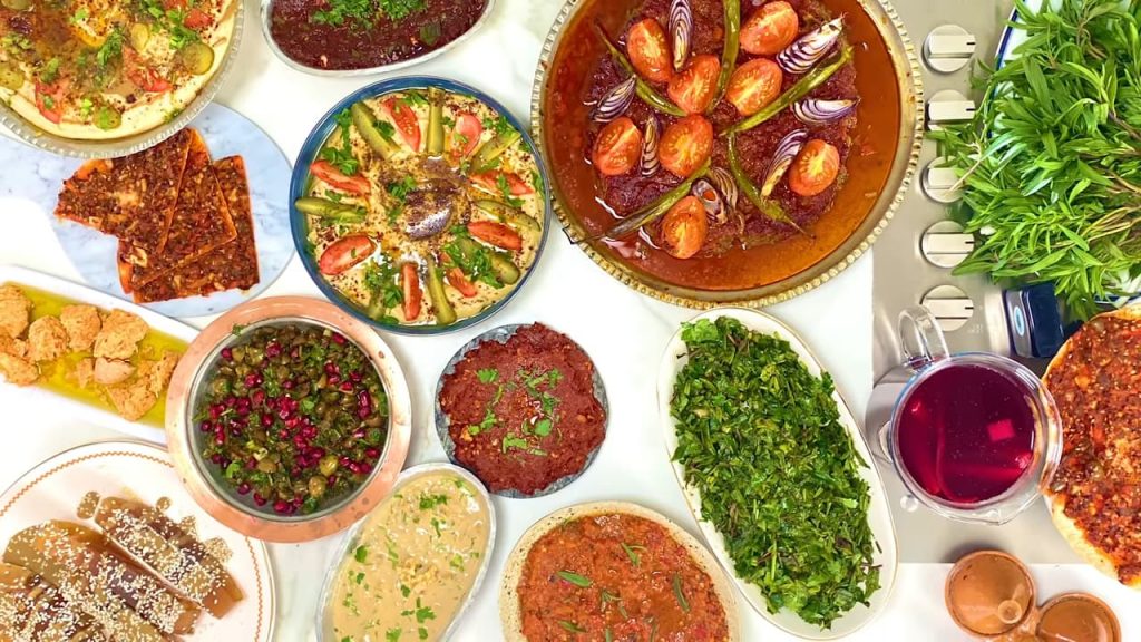 Grand Antiochia Turkish Dinner Meze, Pepper Bread, Hummus, Tray Kebab!???? 6 Grand Antiochia Turkish Dinner Meze