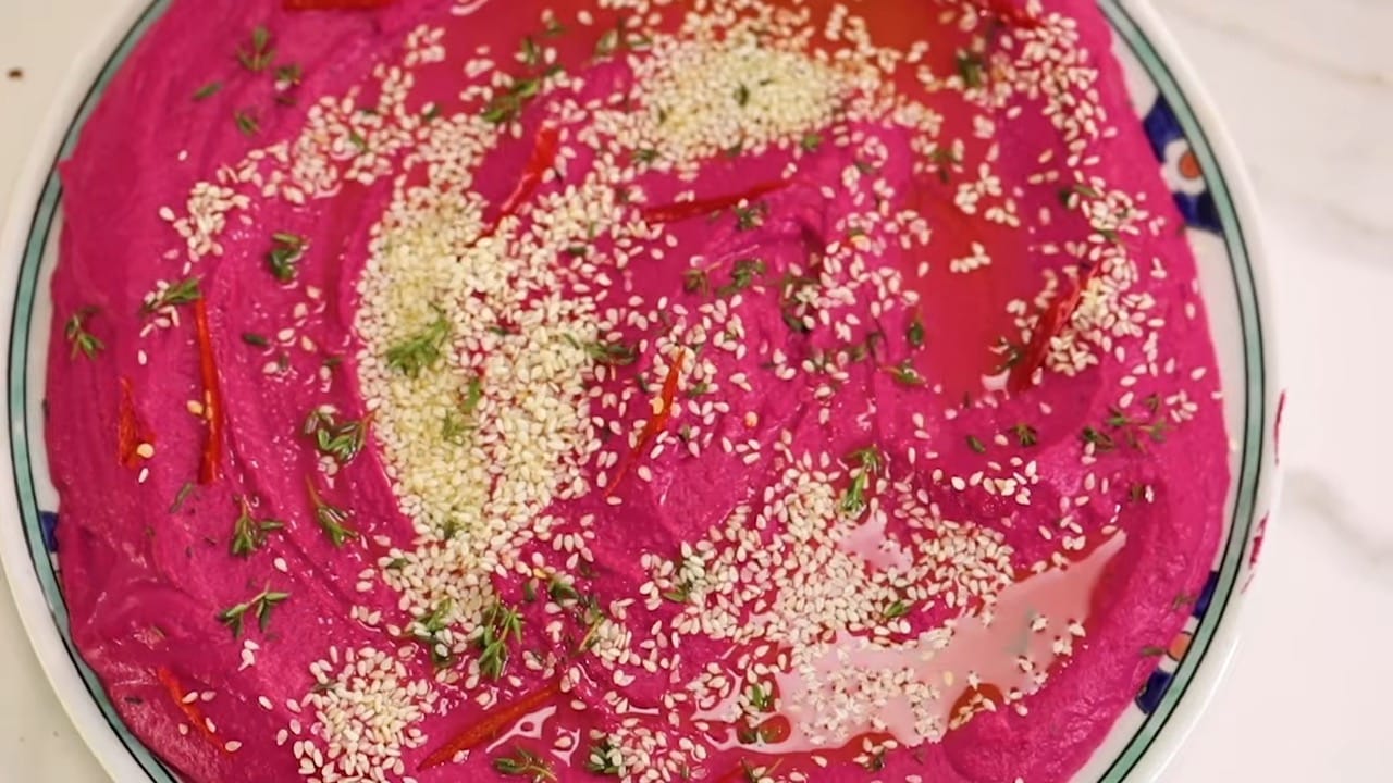 Pink hummus Pink hummus