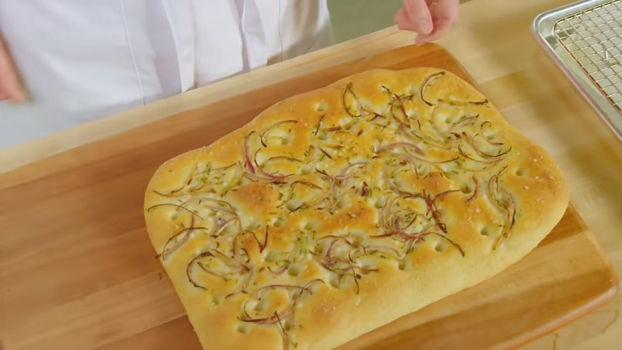 How To Make ROSEMARY ONION FOCACCIA Book Recipes