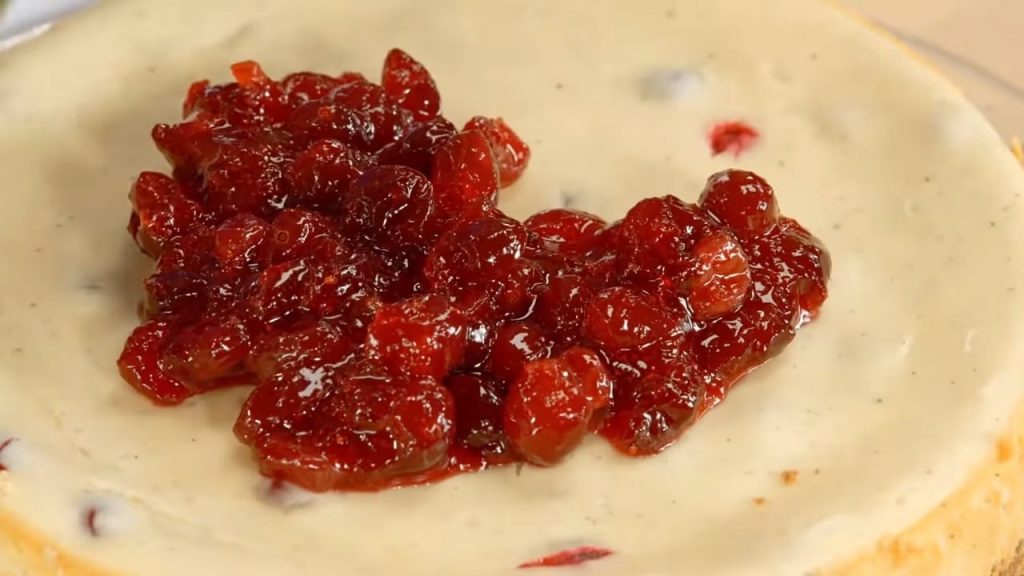 White chocolate Cranberry CHEESECAKE