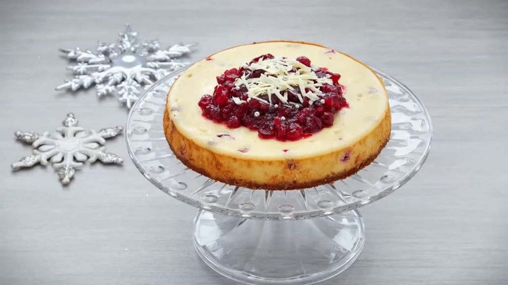 White chocolate Cranberry CHEESECAKE