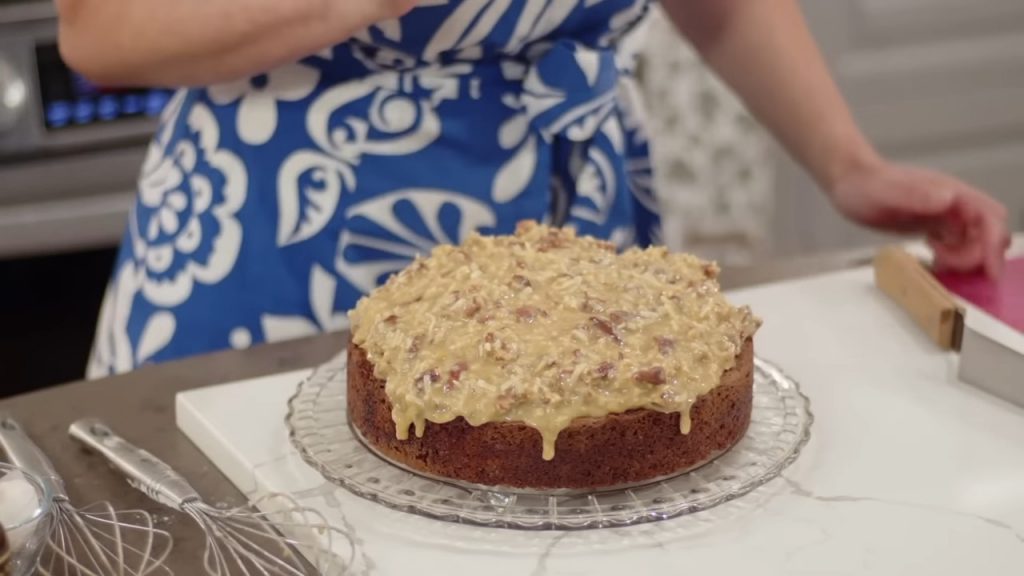 Baking Oatmeal Cake with Coconut Pecan Topping 9 Baking Oatmeal Cake with Coconut Pecan Topping