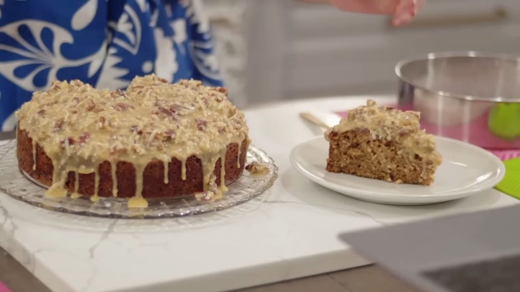 Baking Oatmeal Cake with Coconut Pecan Topping 12 Baking Oatmeal Cake with Coconut Pecan Topping