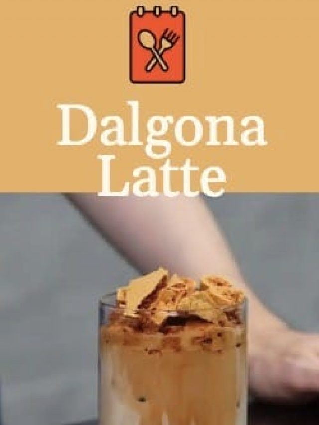 Dalgona Latte (honeycomb toffee latte)