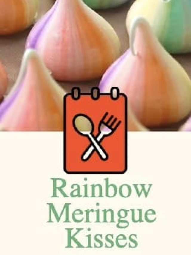 Rainbow Meringue Kisses