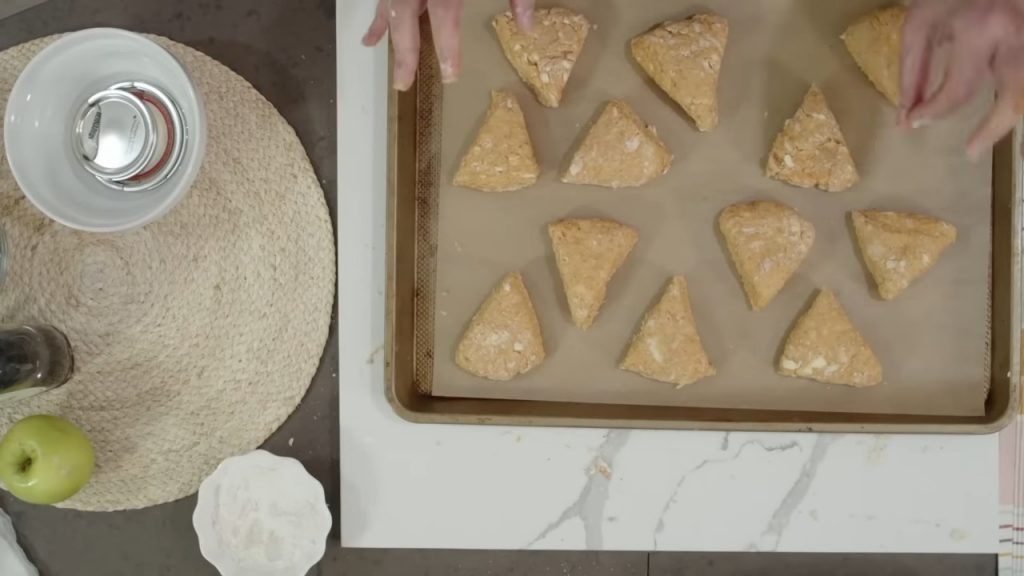 Baking Pumpkin Scones with Apple Pie Preserves