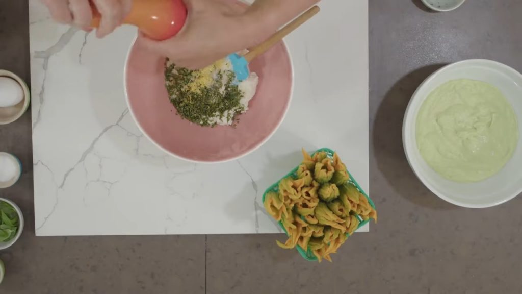 STUFFED ZUCCHINI BLOSSOMS