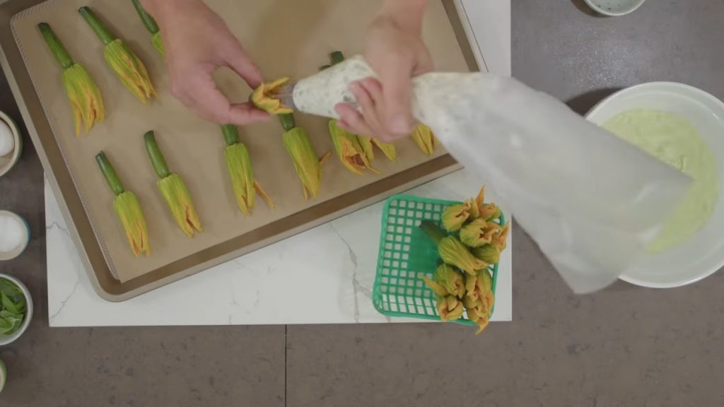 STUFFED ZUCCHINI BLOSSOMS