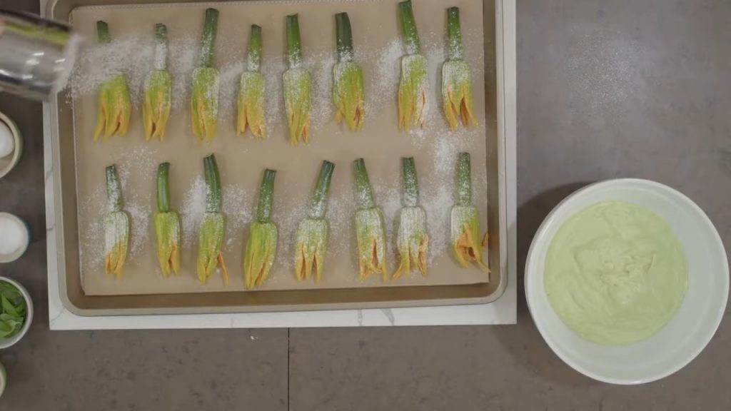 STUFFED ZUCCHINI BLOSSOMS