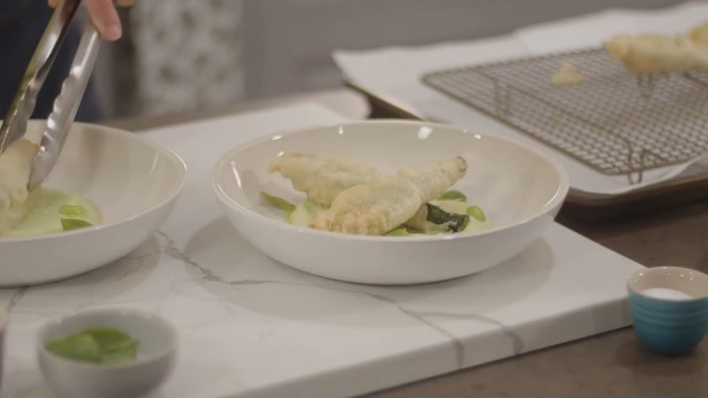 STUFFED ZUCCHINI BLOSSOMS